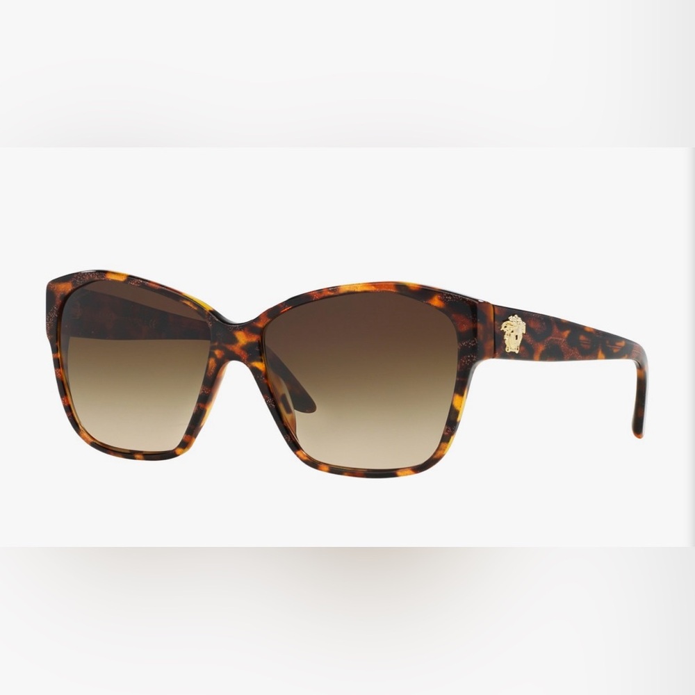 Versace Sunglasses - model # 4277. Brown tortoise with gold sparkle. EUC!